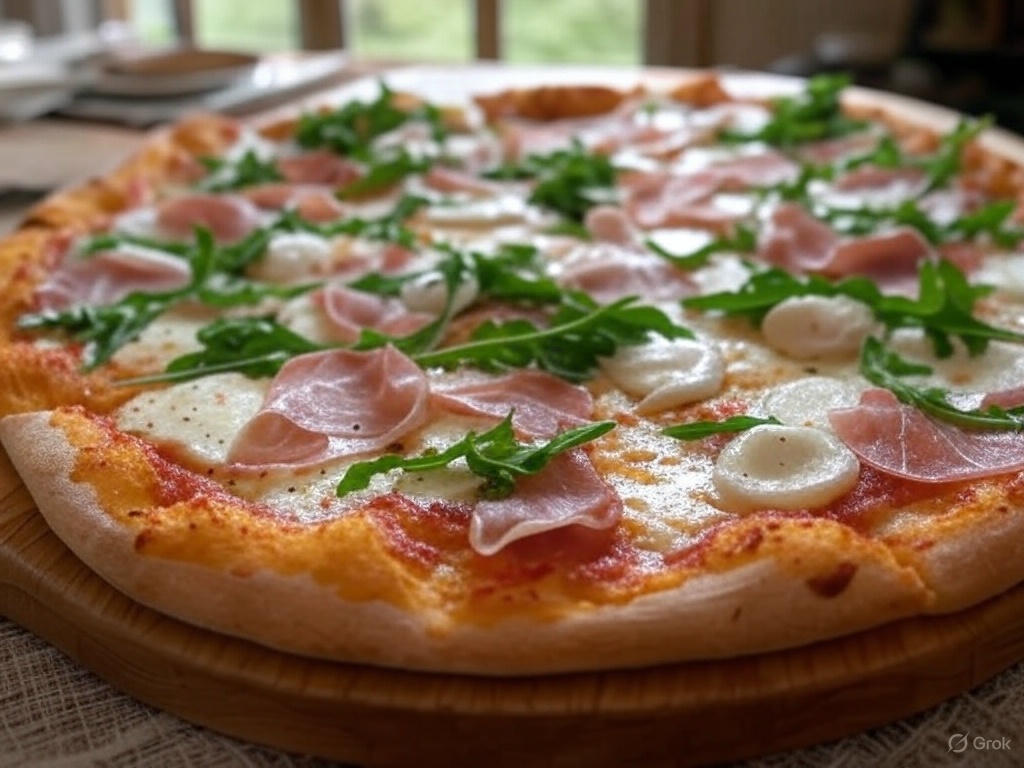 Pizza de Prosciutto y Rúcula